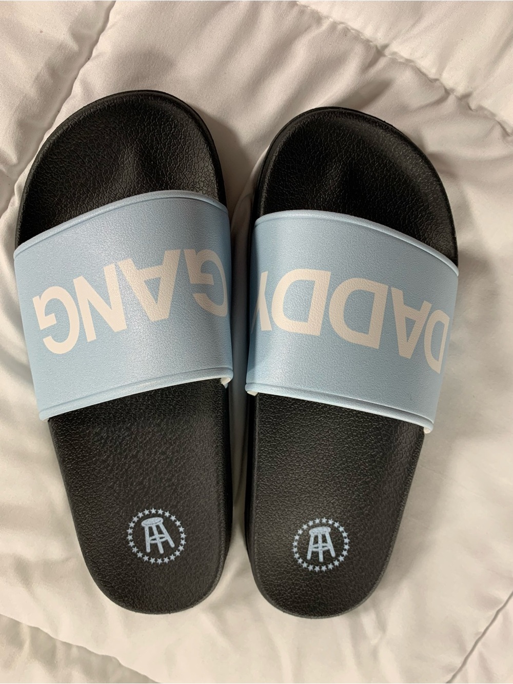 Preloved barstool "daddy gang" sandals size 7/8
